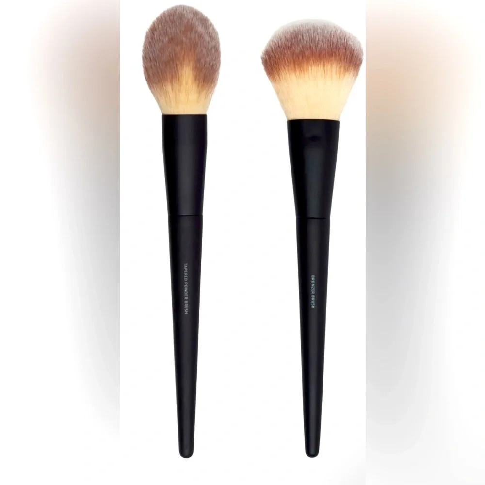 Lithe The Essential Face Brush Set, BRONZER BRUSH & TAPERED POWDER BRUSH NEW